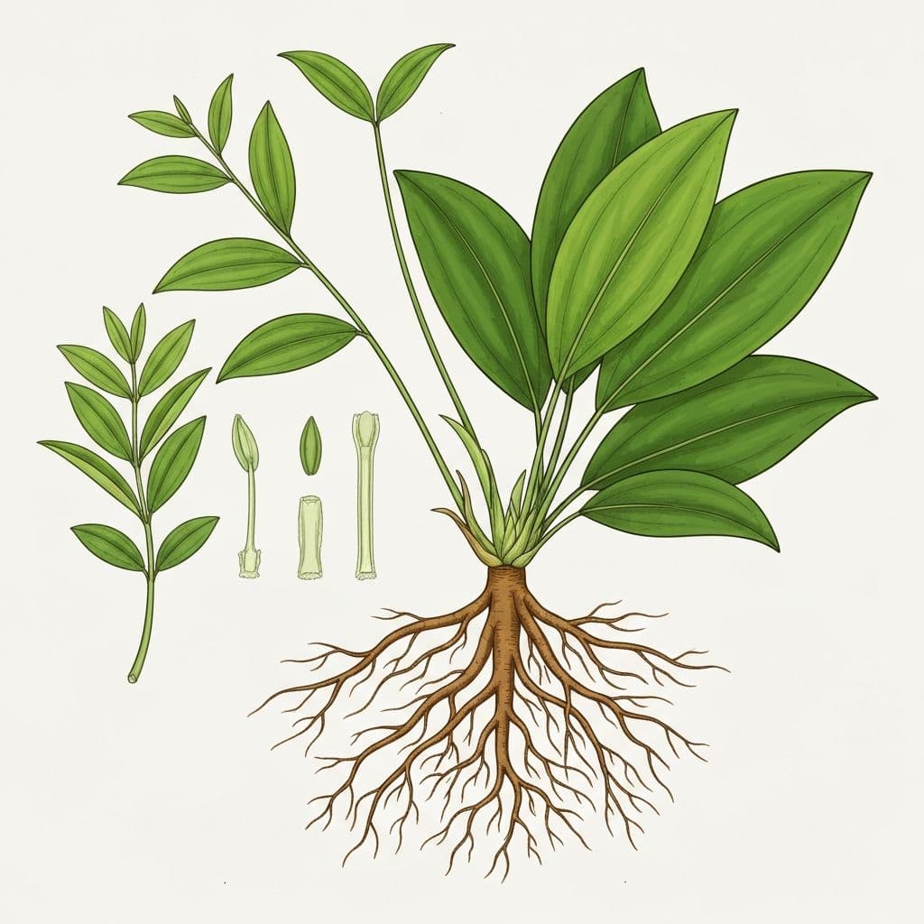 Eurycoma longifolia botanical illustration